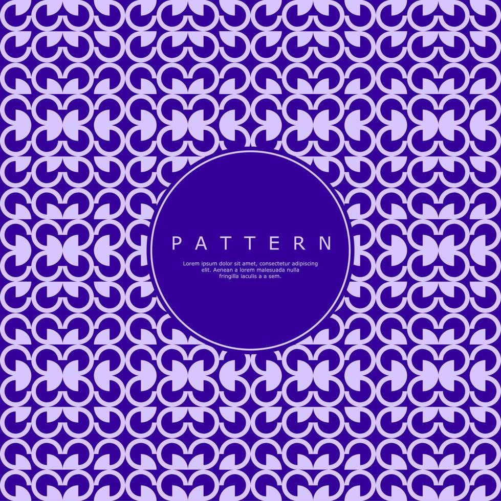 Decorative line circle seamless pattern design. Geometric round abstract pattern. vector