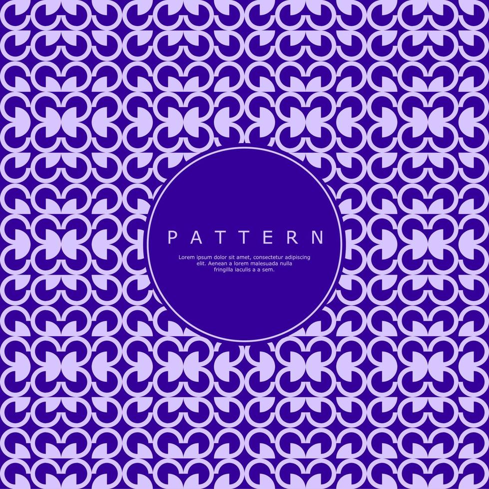 Decorative line circle seamless pattern design. Geometric round abstract pattern. vector