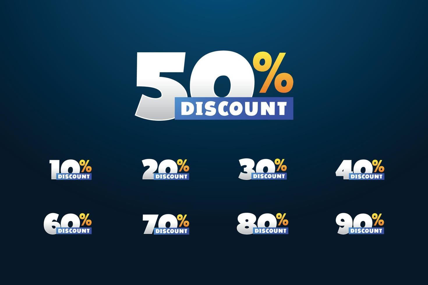 Discount Special Set Design vector