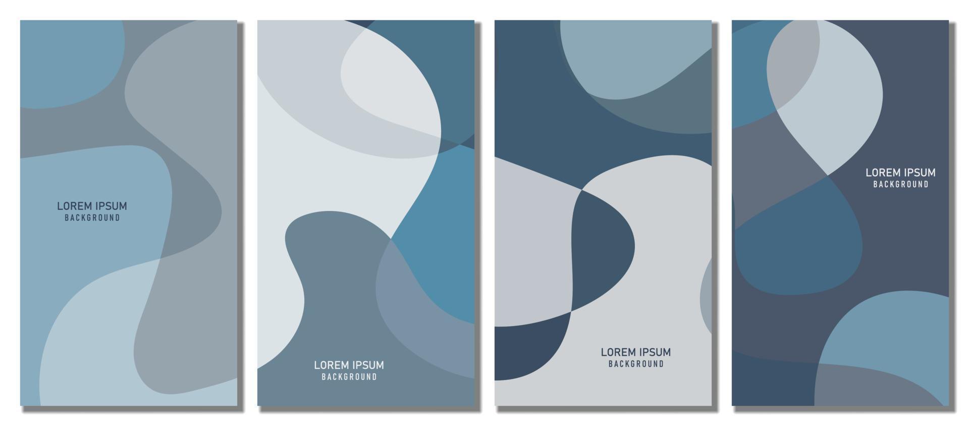 Abstract wavy set background. vector