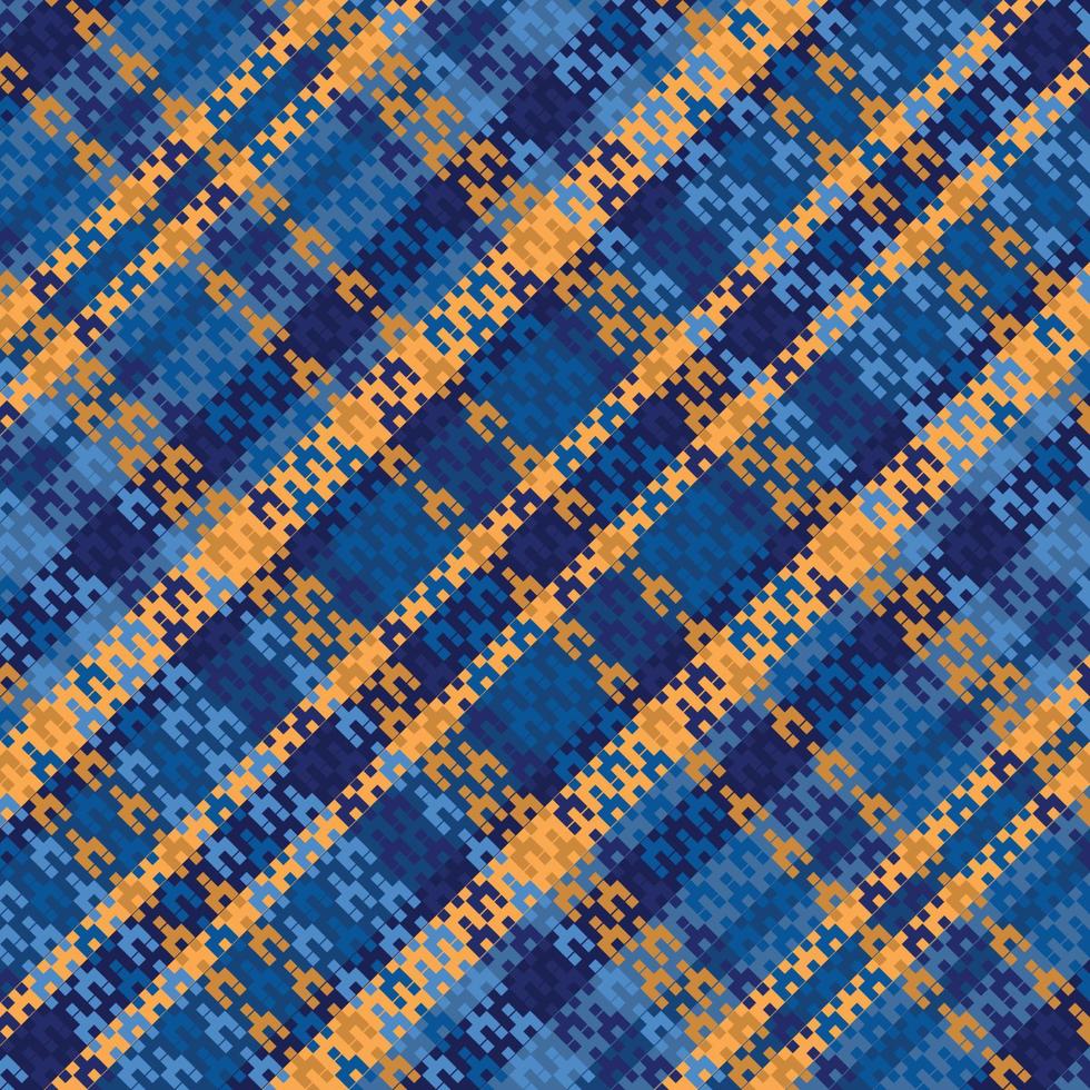 Tartan Plaid With Night Color Pattern. vector