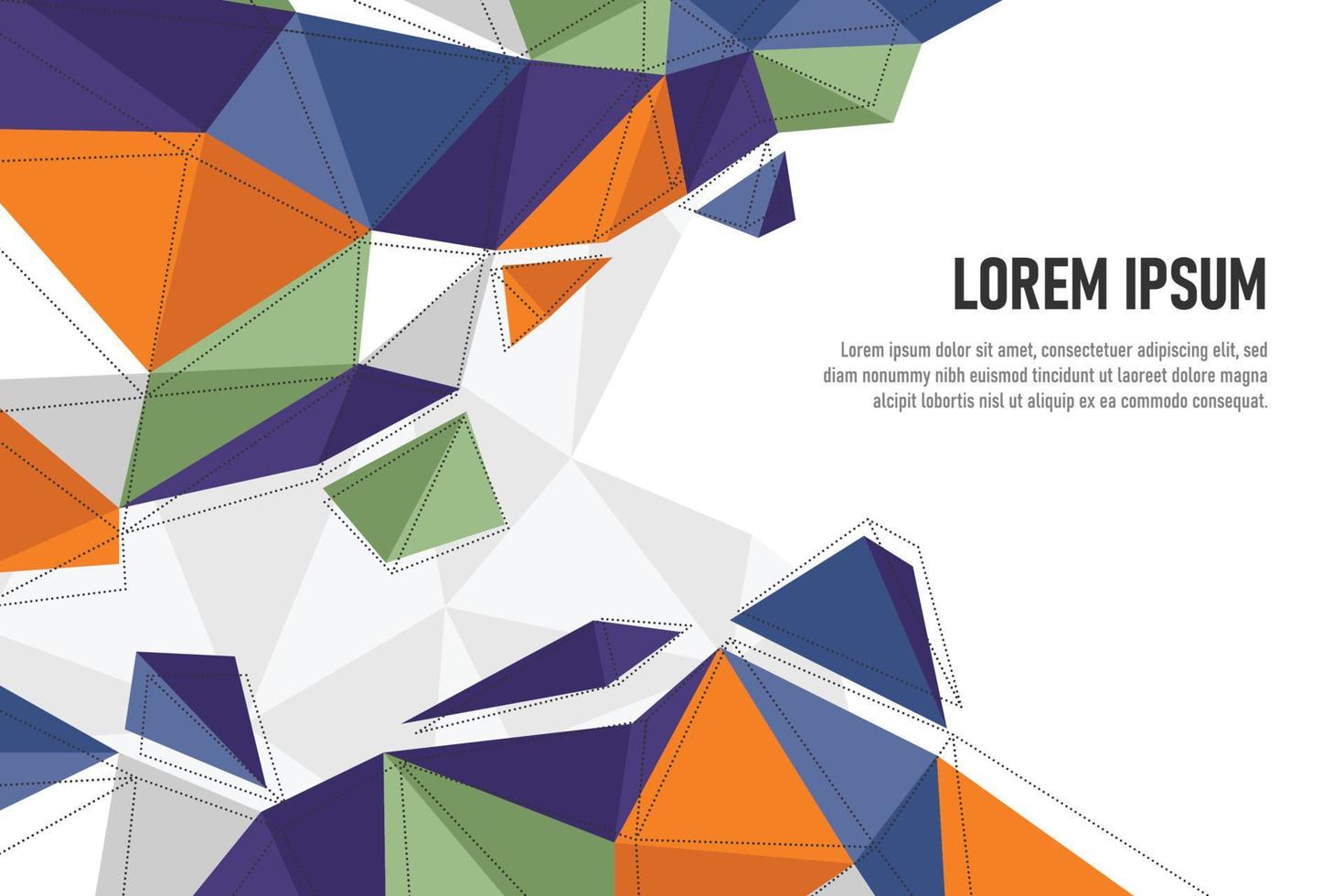 Abstract modern polygonal background. vector