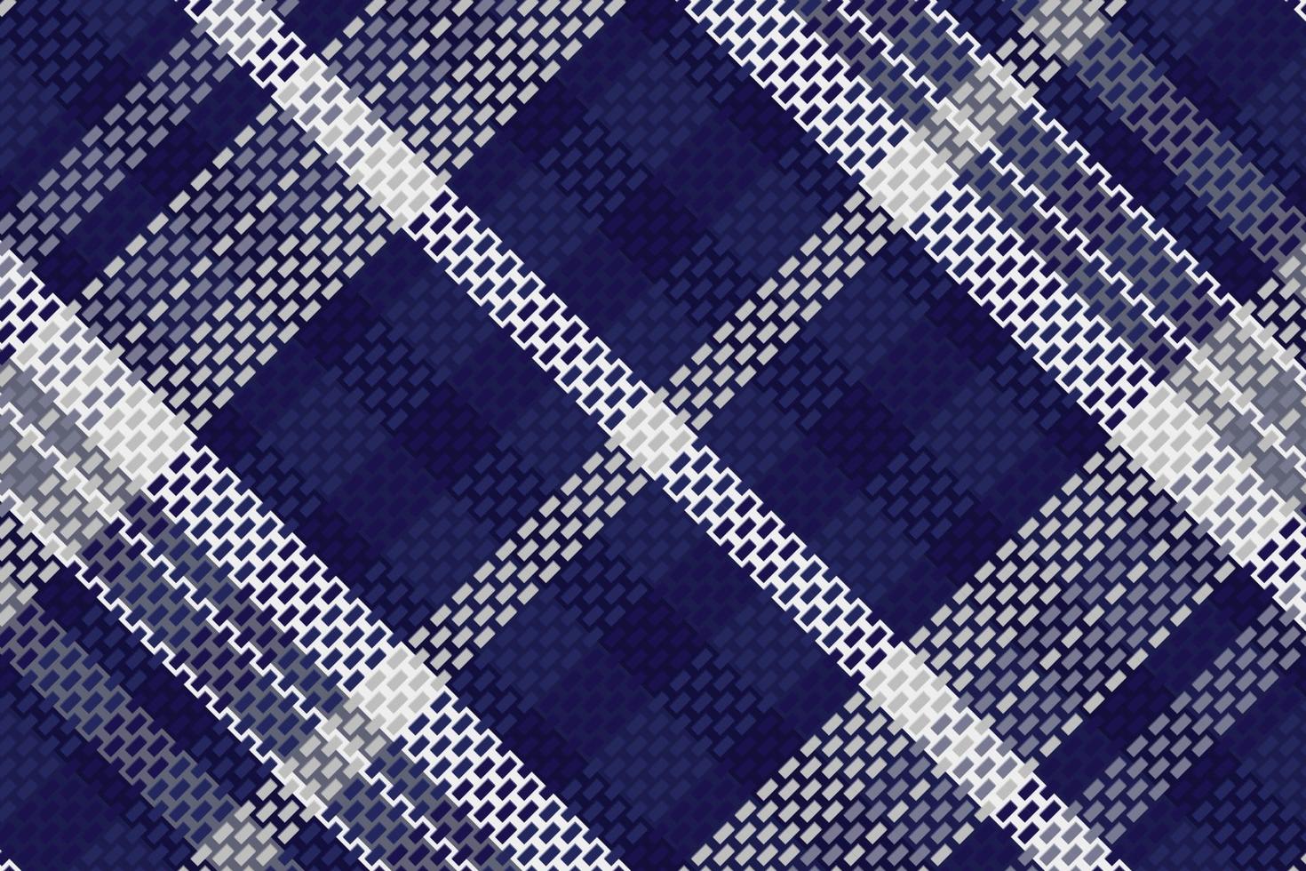 Tartan Plaid With Night Color Pattern. vector