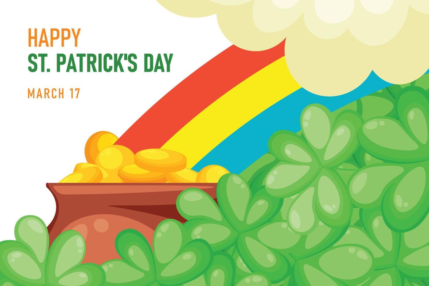 St Patricks Day background. vector