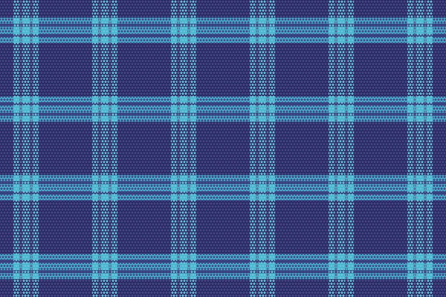 Tartan Plaid With Night Color Pattern. vector