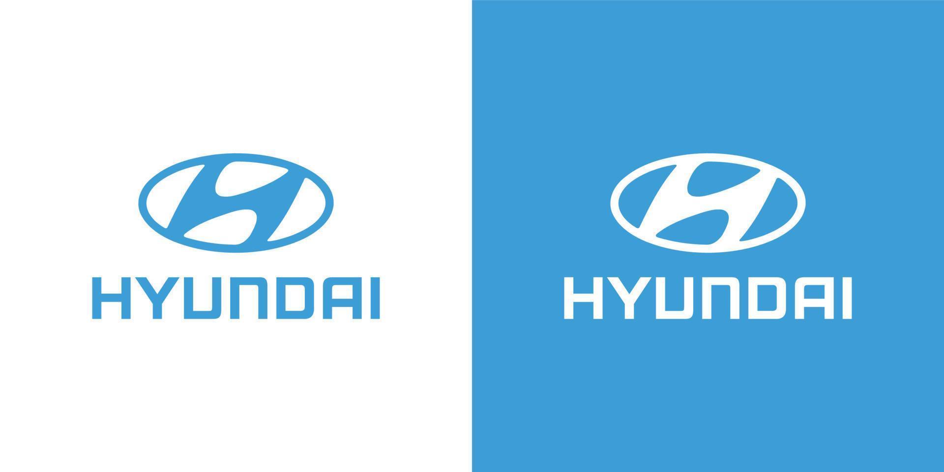 Hyundai logo vector, Hyundai icon free vector