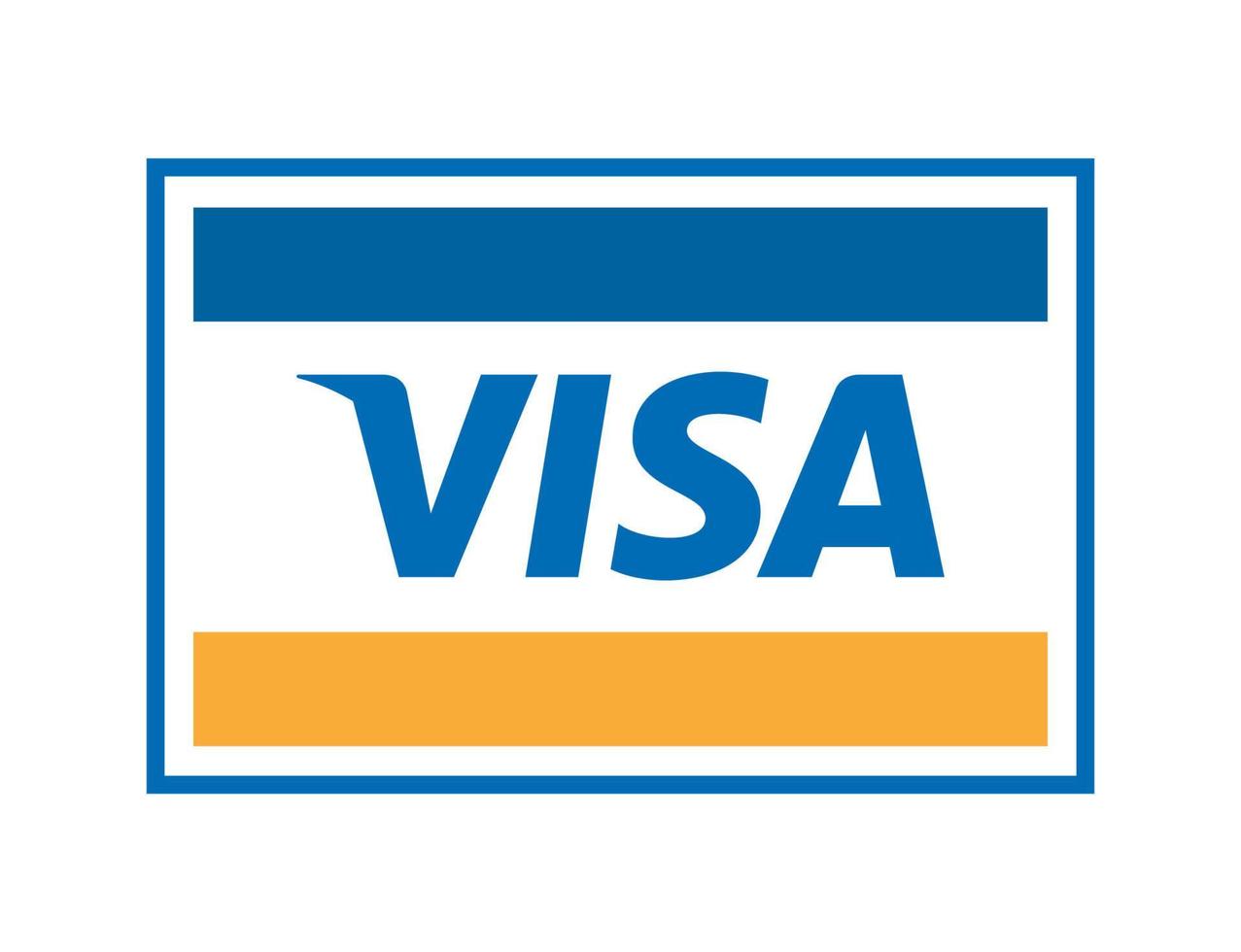 Visa logo vector, Visa icon free vector