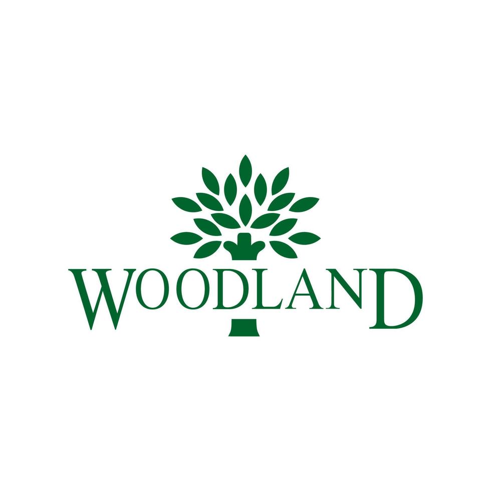 Woodland logo vector, Woodland icon free vector