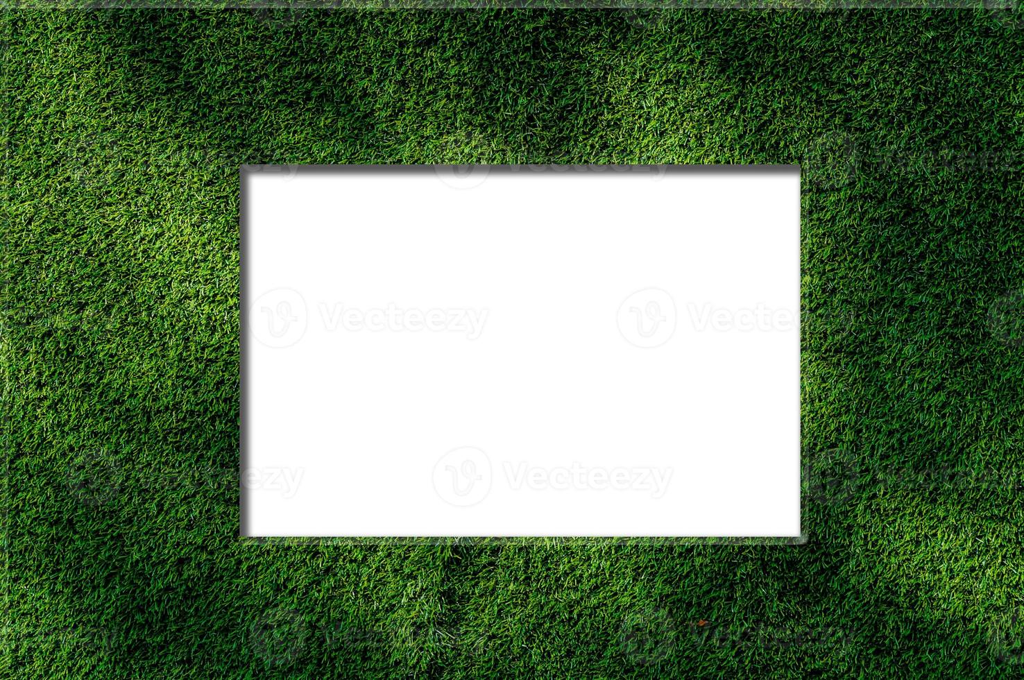 Green grass frame. Background for design photo