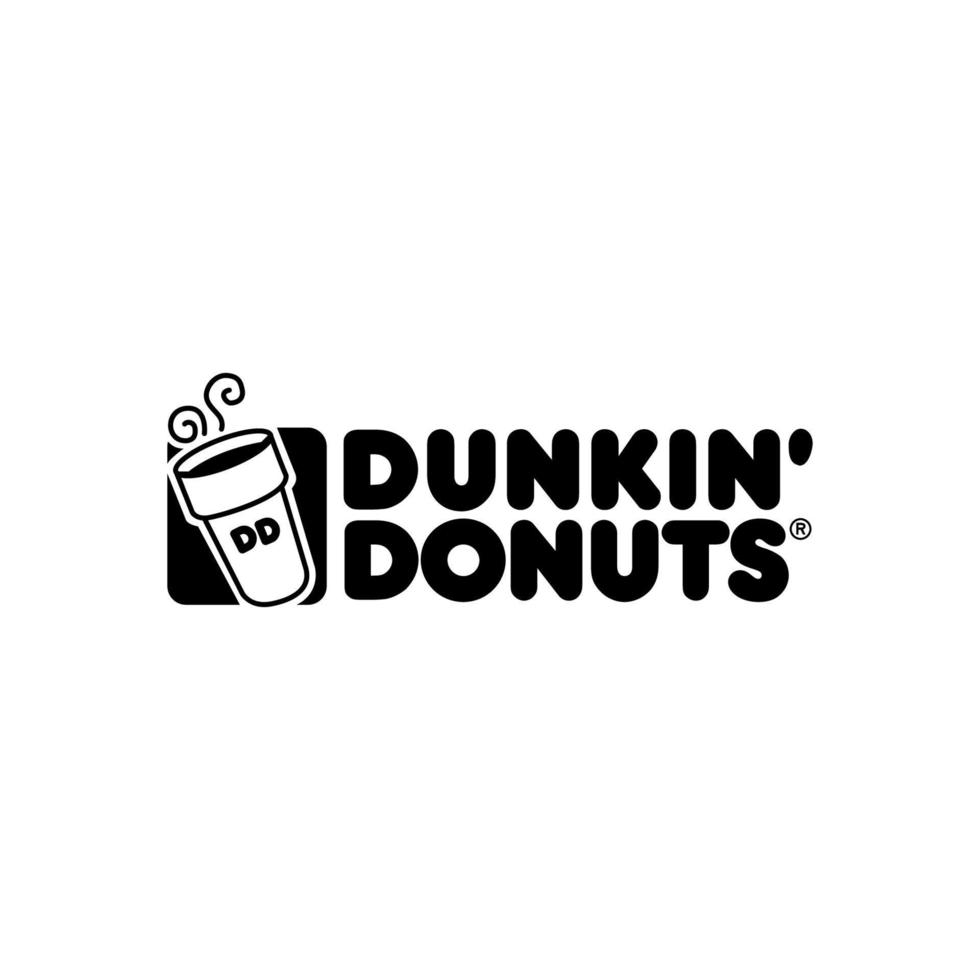 Dunkin rosquillas logo vector, Dunkin rosquillas icono gratis vector