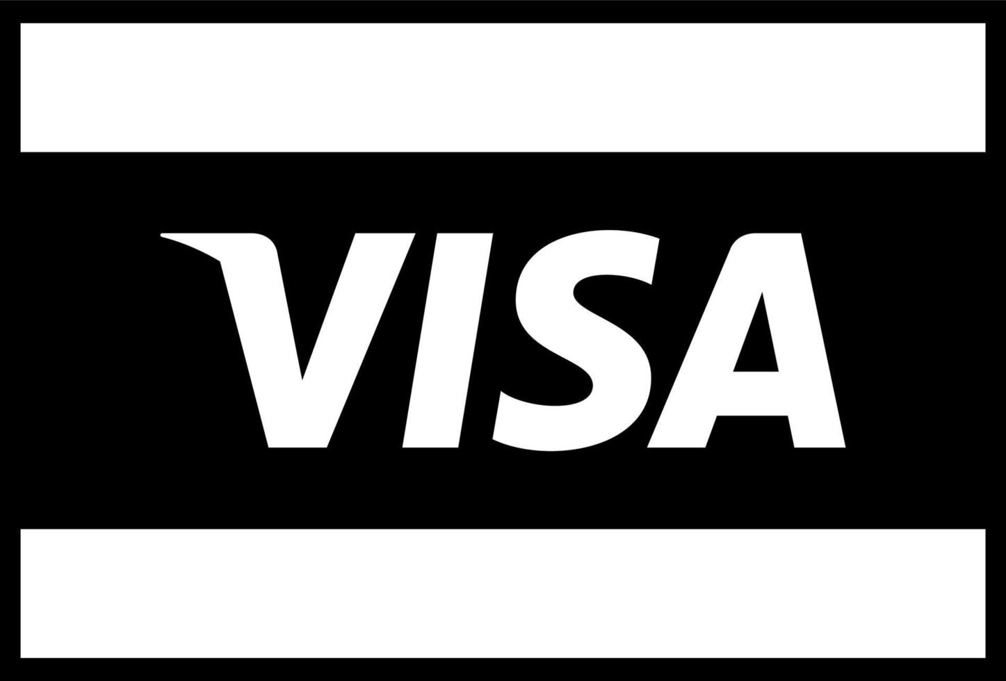 visa logo vector, visa icono gratis vector