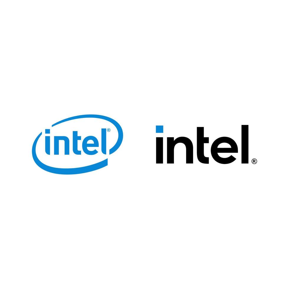 intel logo vector, intel icon free vector