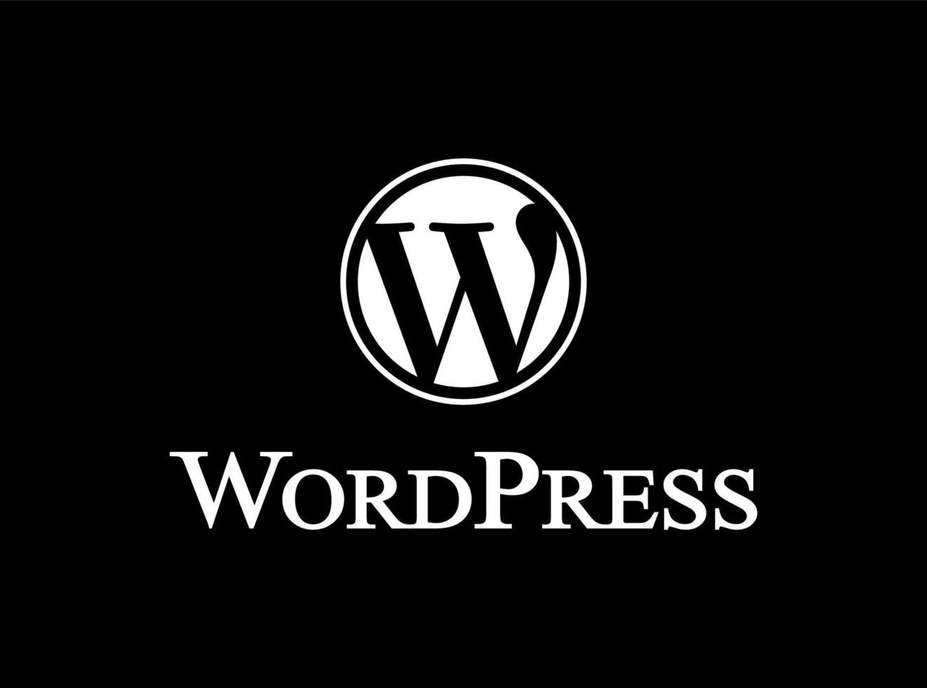 wordpress logo vector, wordpress icono transparente png vector