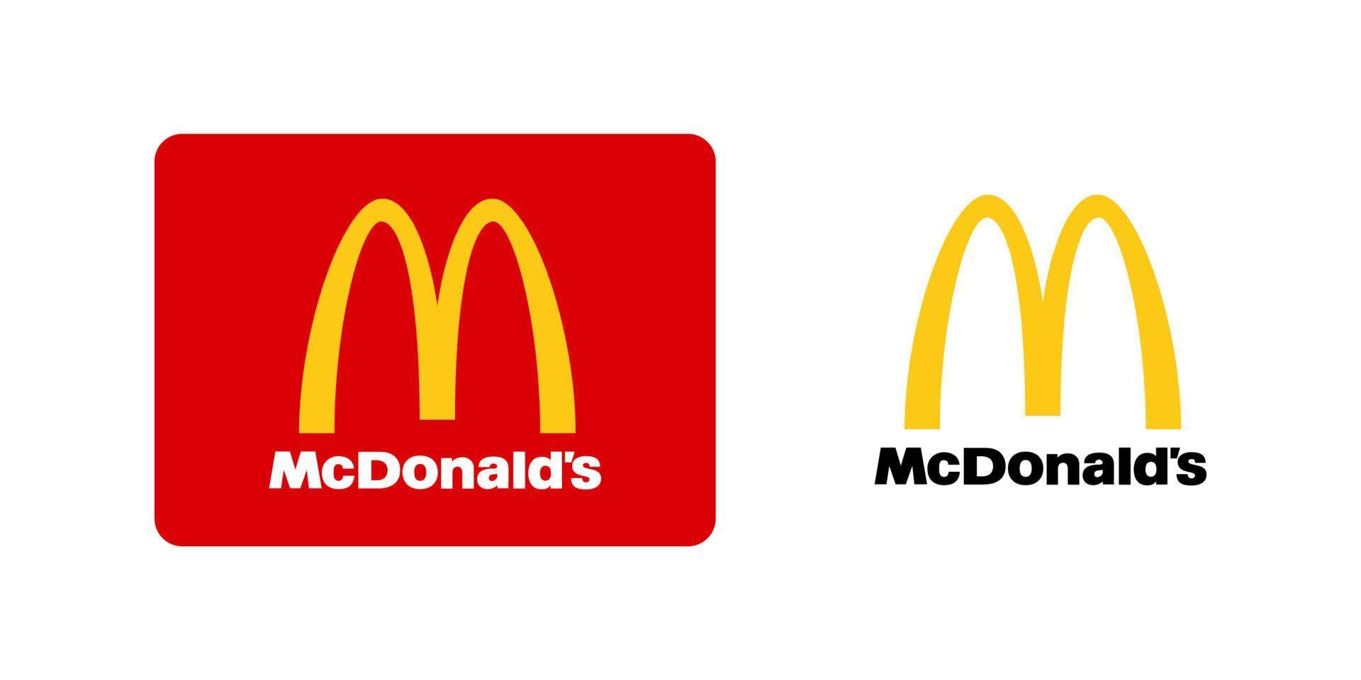 mcdonalds logo vector, mcdonald icon free vector