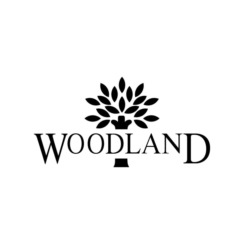 Woodland logo vector, Woodland icon free vector