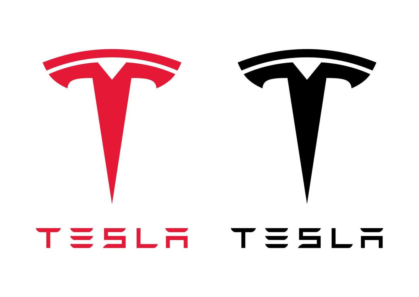 Tesla logo vector, Tesla icon transparent png vector