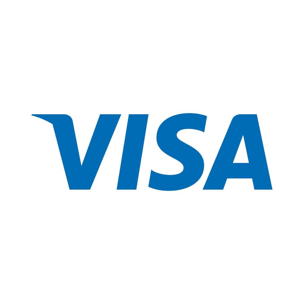 visa logo vector, visa icono gratis vector