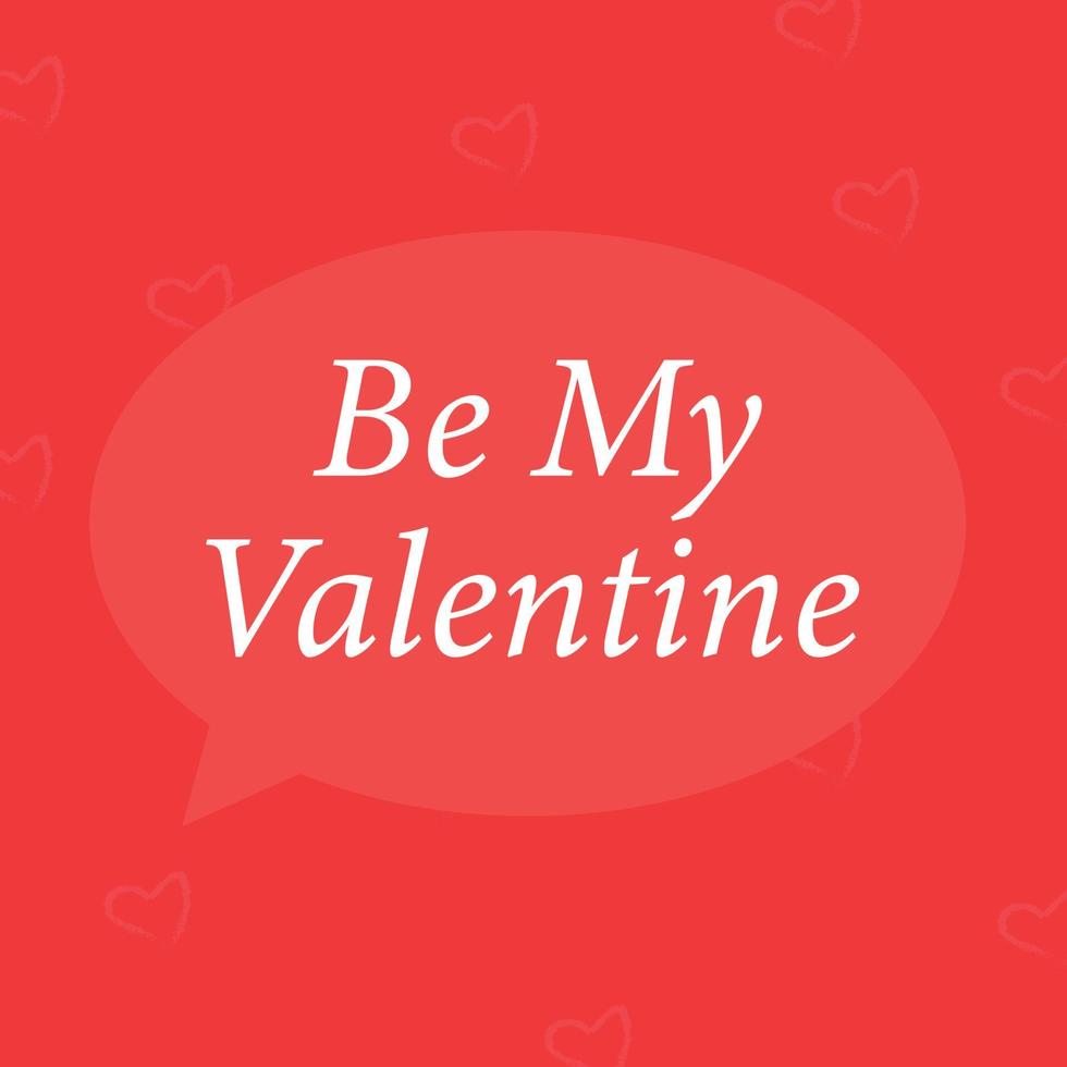 A vector of the valentine's day series, vector of the buble that declares Be My Valentine. Great for celebrating valentine's day with loved ones.