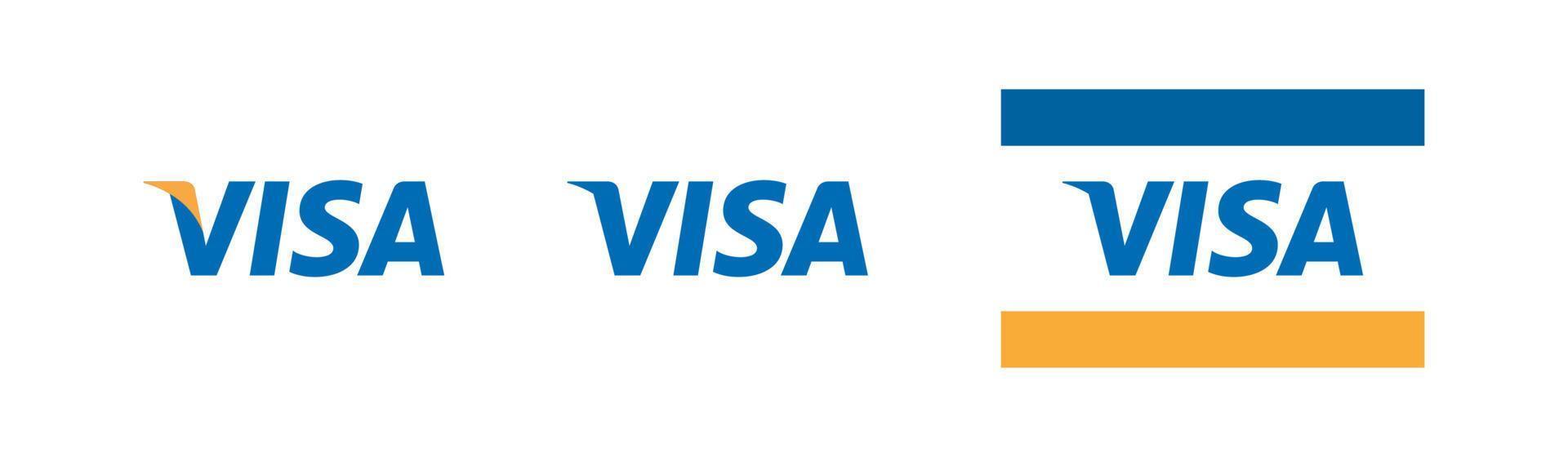 visa logo vector, visa icono gratis vector