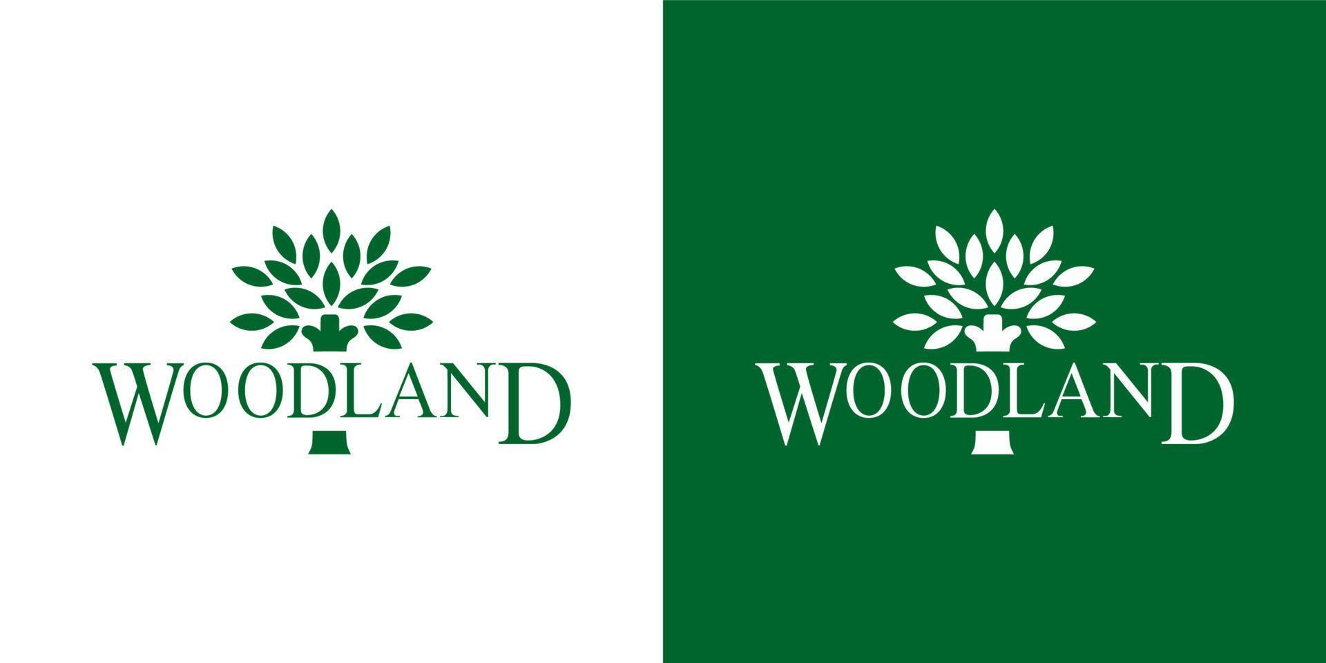 Woodland logo vector, Woodland icon free vector
