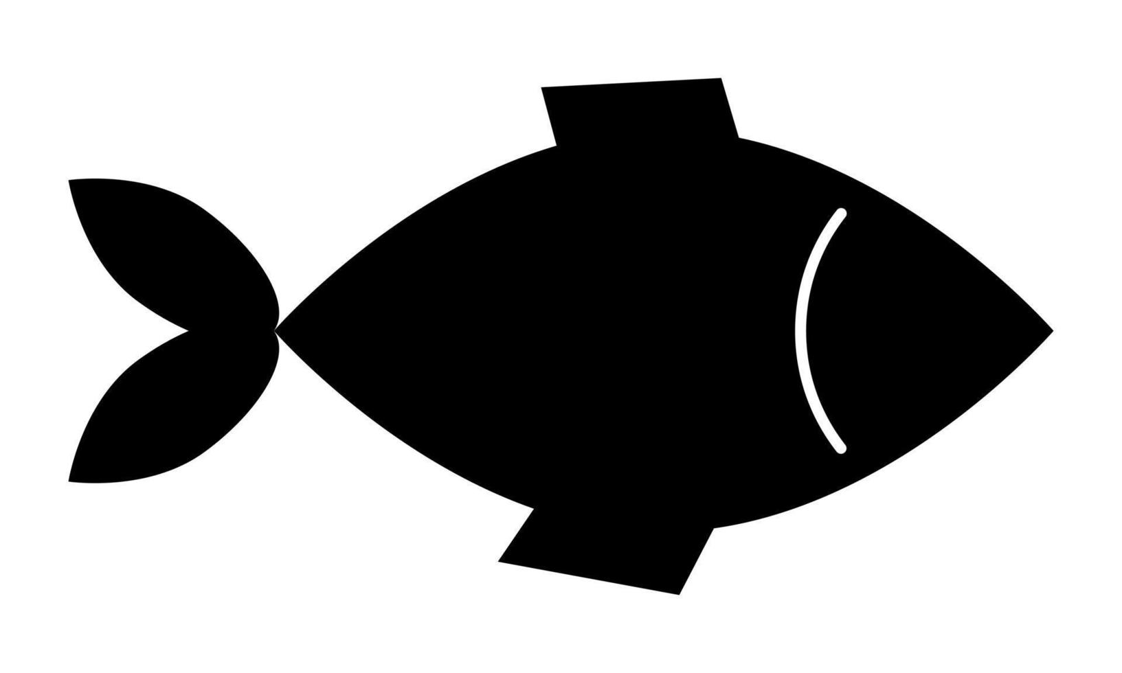 Fish icon. Vector symbol