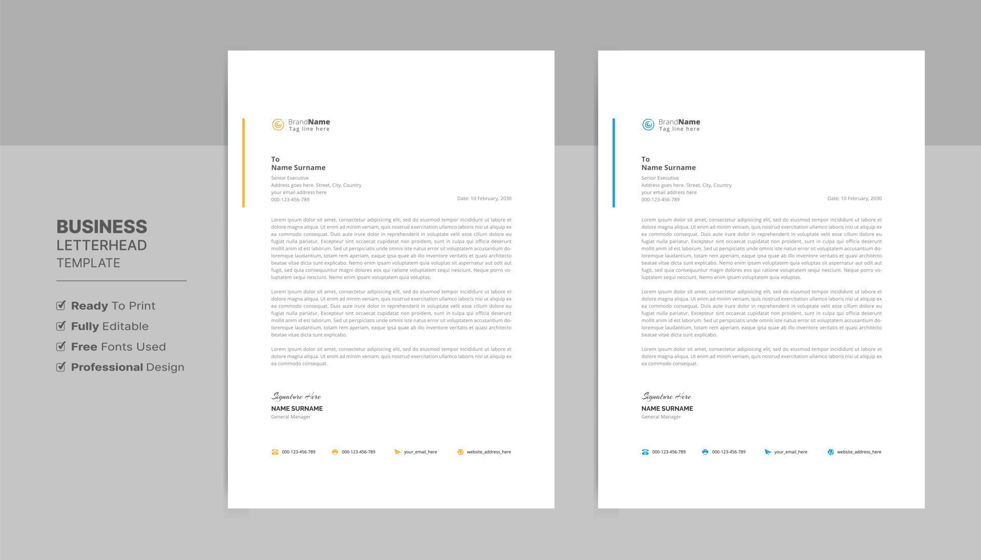 Letterhead Format Template Business Style Letterhead Design Template letterhead-format-template-business-style-letterhead-design-template