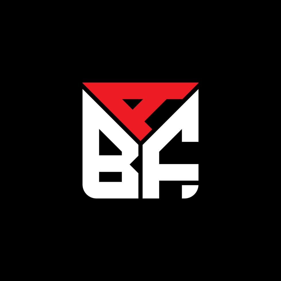 diseño creativo del logotipo de la letra abf con gráfico vectorial, logotipo abf simple y moderno. vector