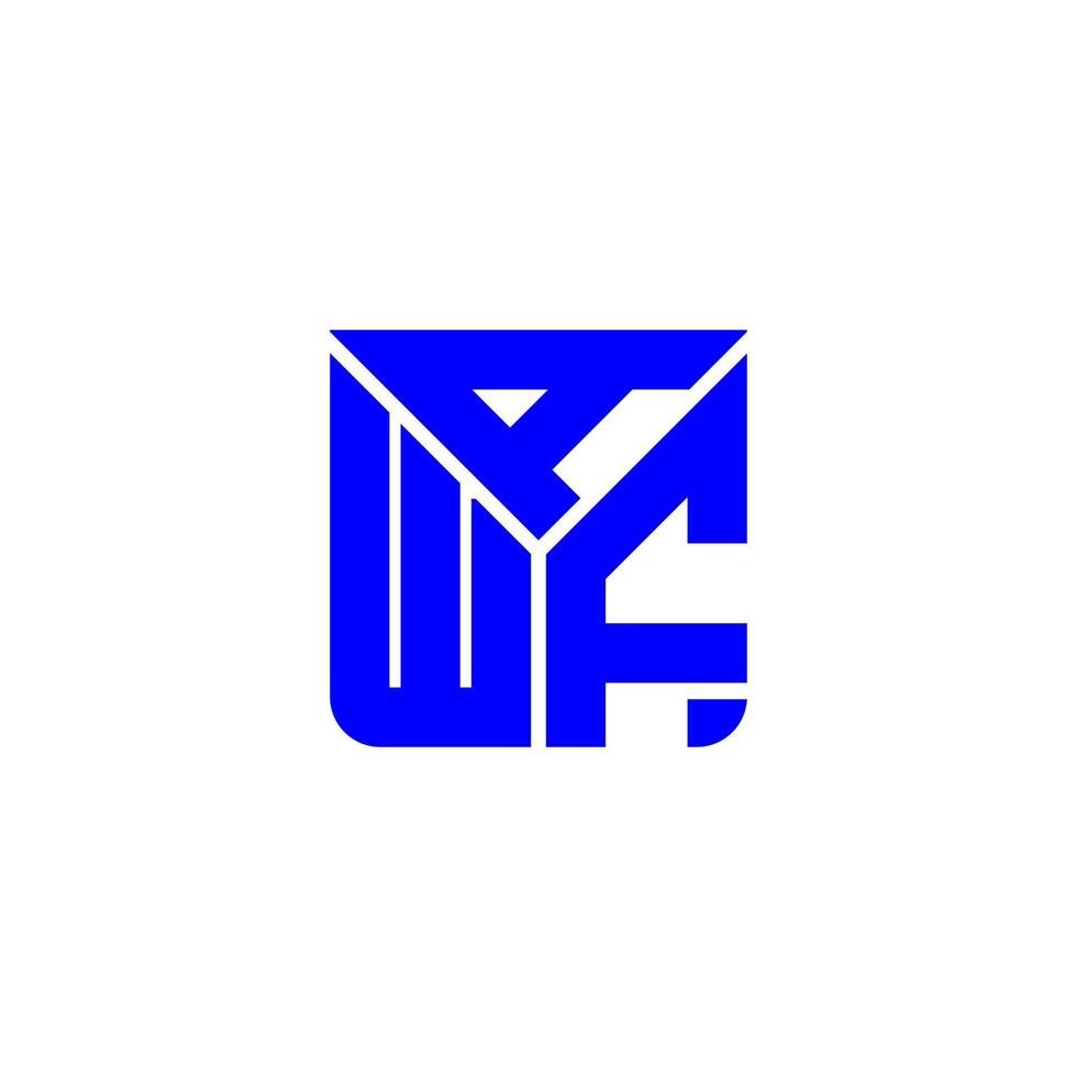 diseño creativo del logotipo de la letra awf con gráfico vectorial, logotipo simple y moderno de awf. vector