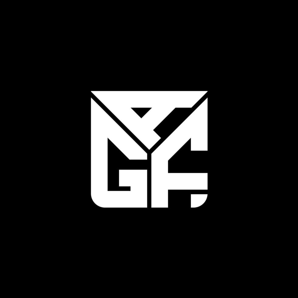 diseño creativo del logotipo de la letra agf con gráfico vectorial, logotipo simple y moderno de agf. vector