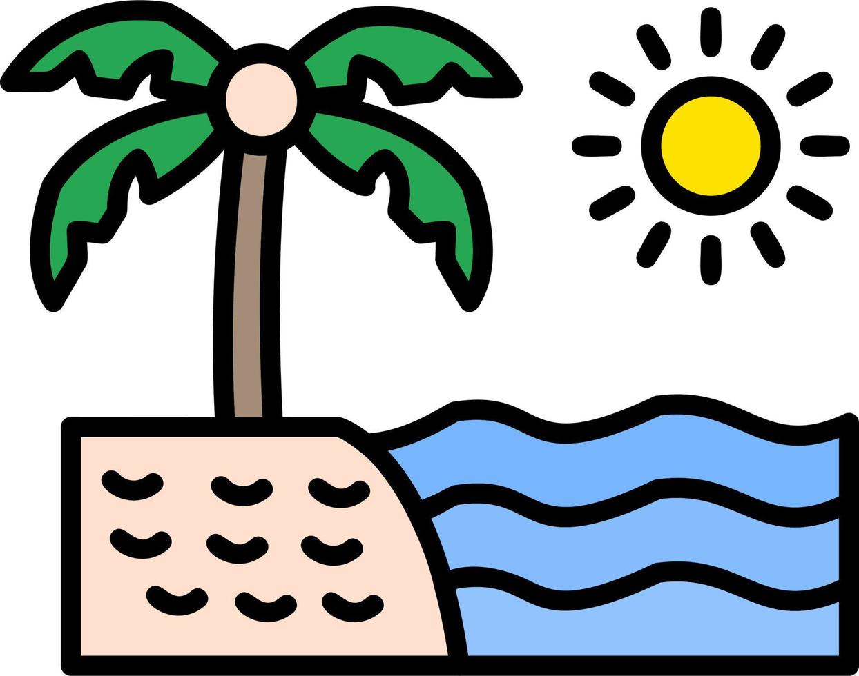 Beach Vector Icon