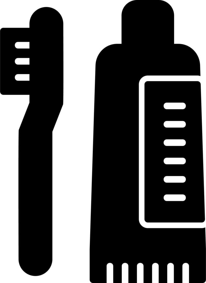 Tooth Cleaning Vector Icon