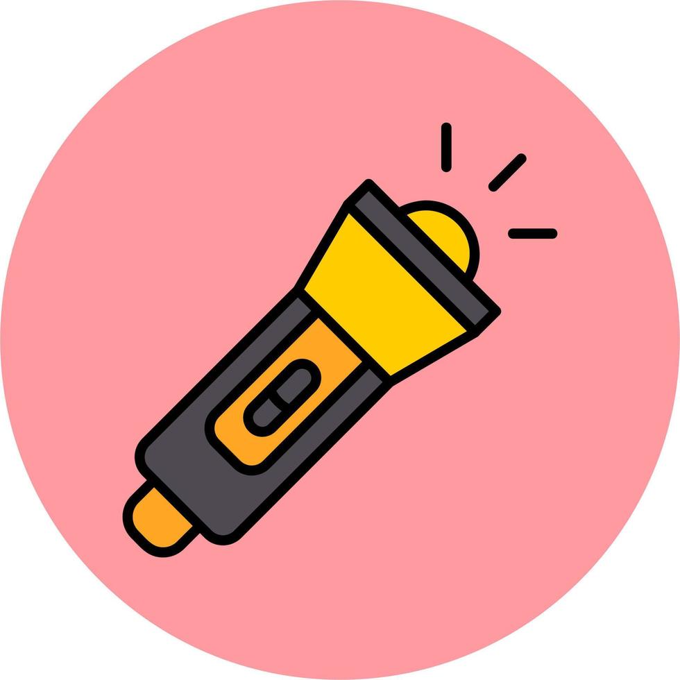 Flashlight Vector Icon