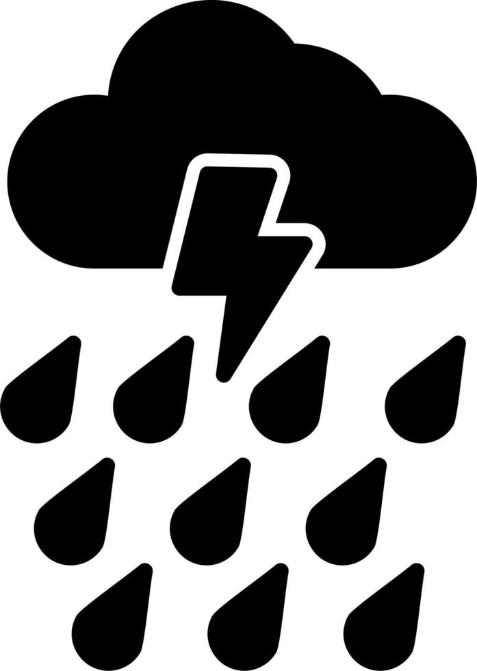 icono de vector de lluvia