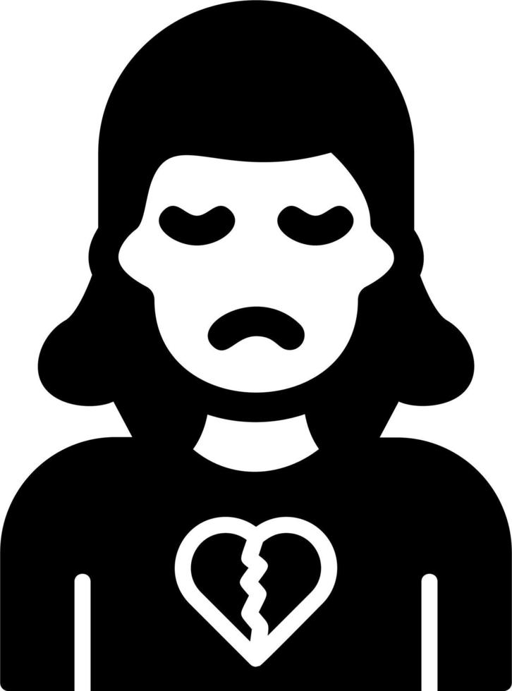 Broken Heart Vector Icon