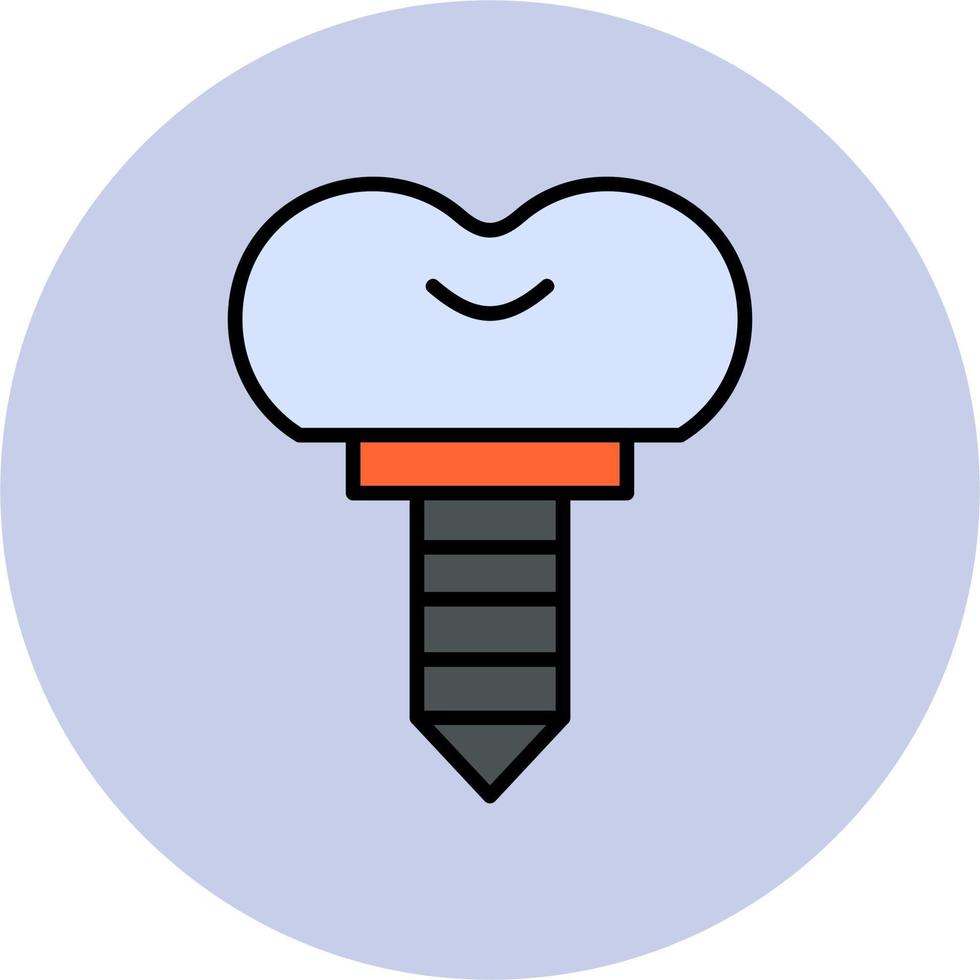 Dental Implant Vector Icon