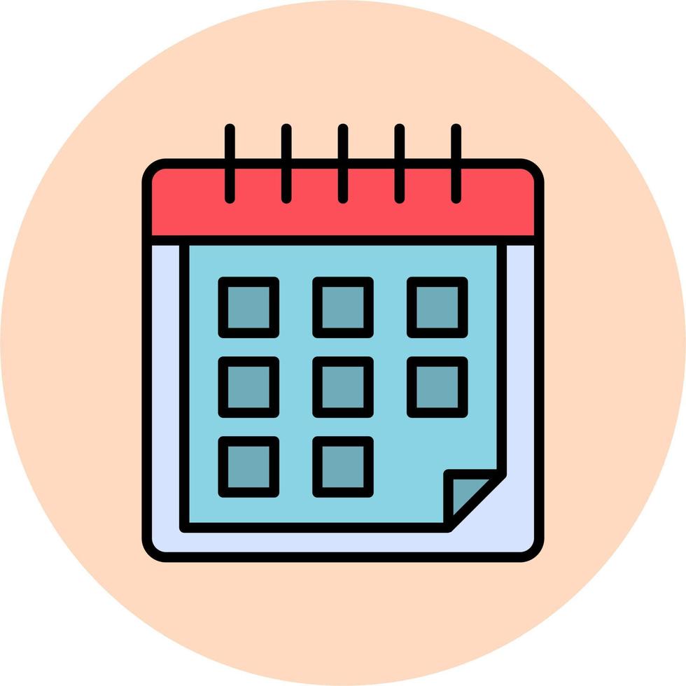 icono de vector de calendario