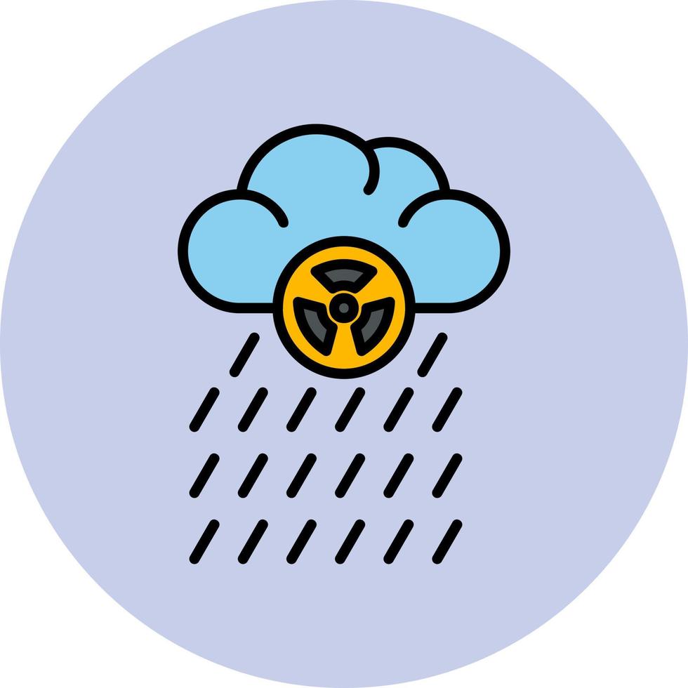 icono de vector de lluvia ácida