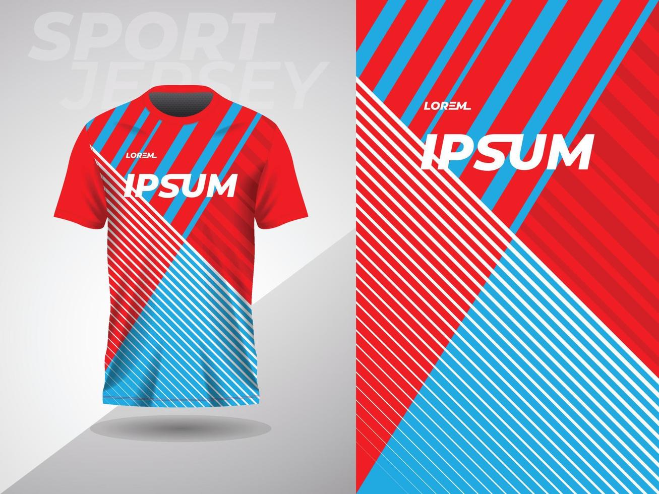 blue red abstract sports jersey football soccer racing gaming motocross cycling running vector