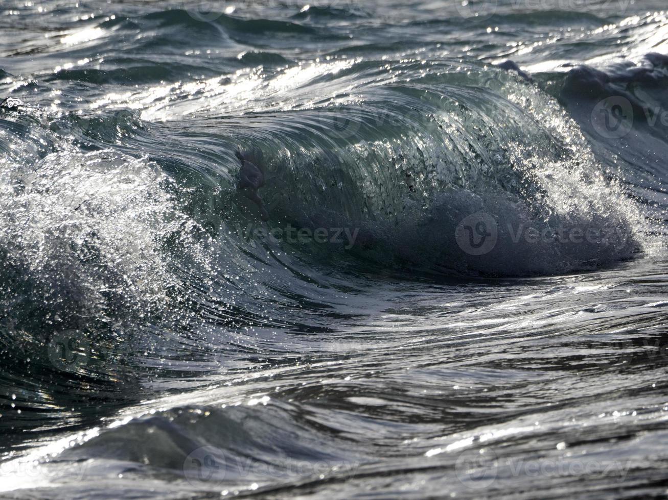 Sea wave on the shore photo