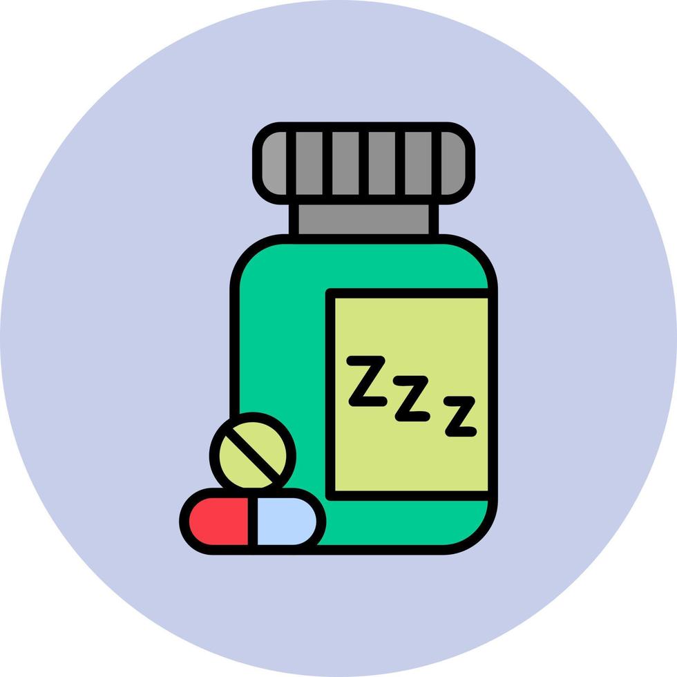Sleeping Pills Vector Icon