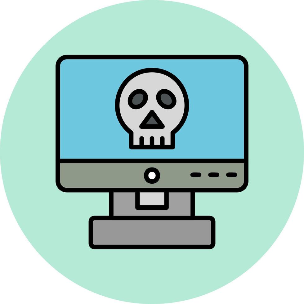 Computer Hacking Vector Icon