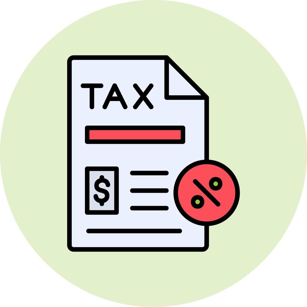 Tax Paperwork Vector Icon