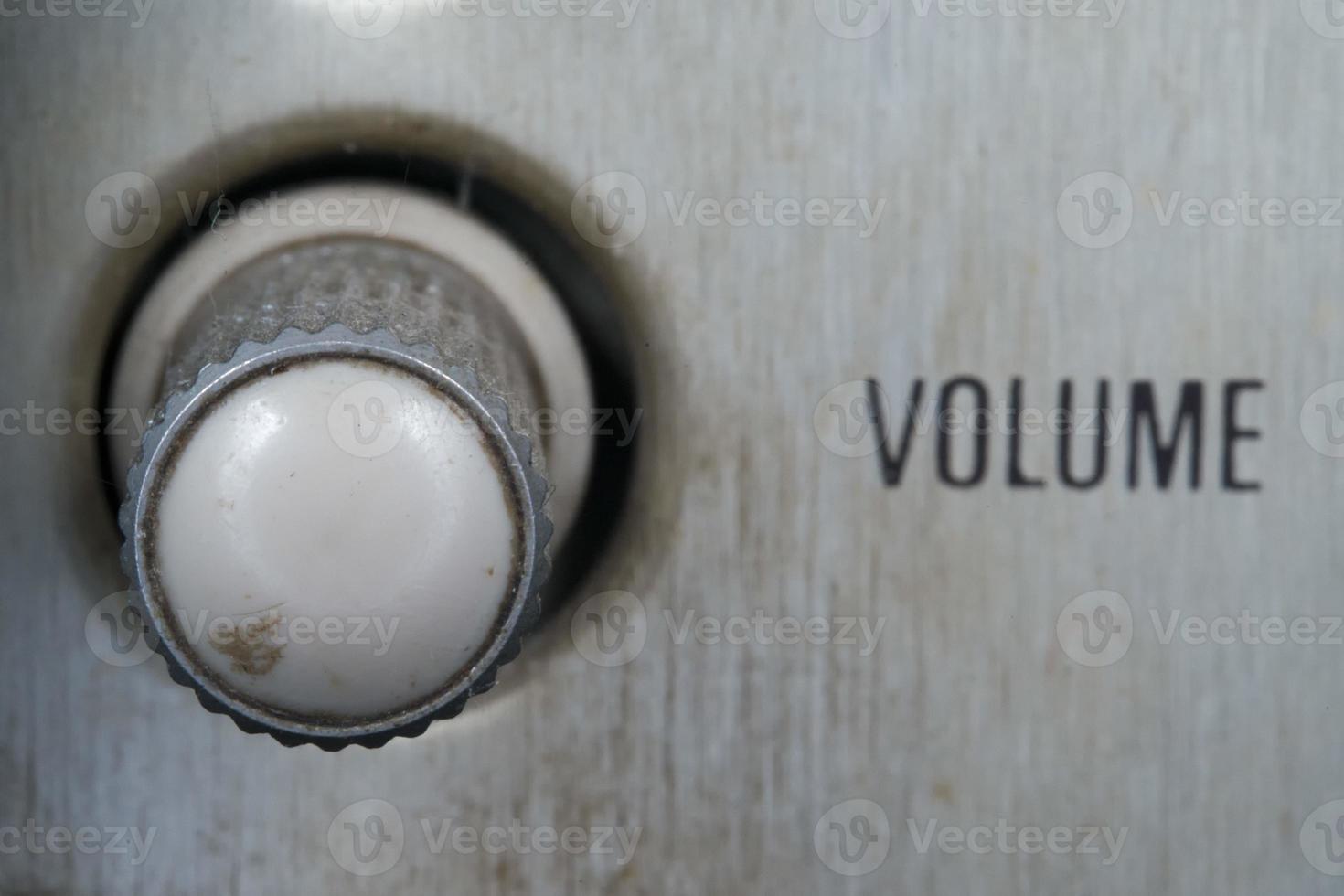 Vintage volume control knob photo