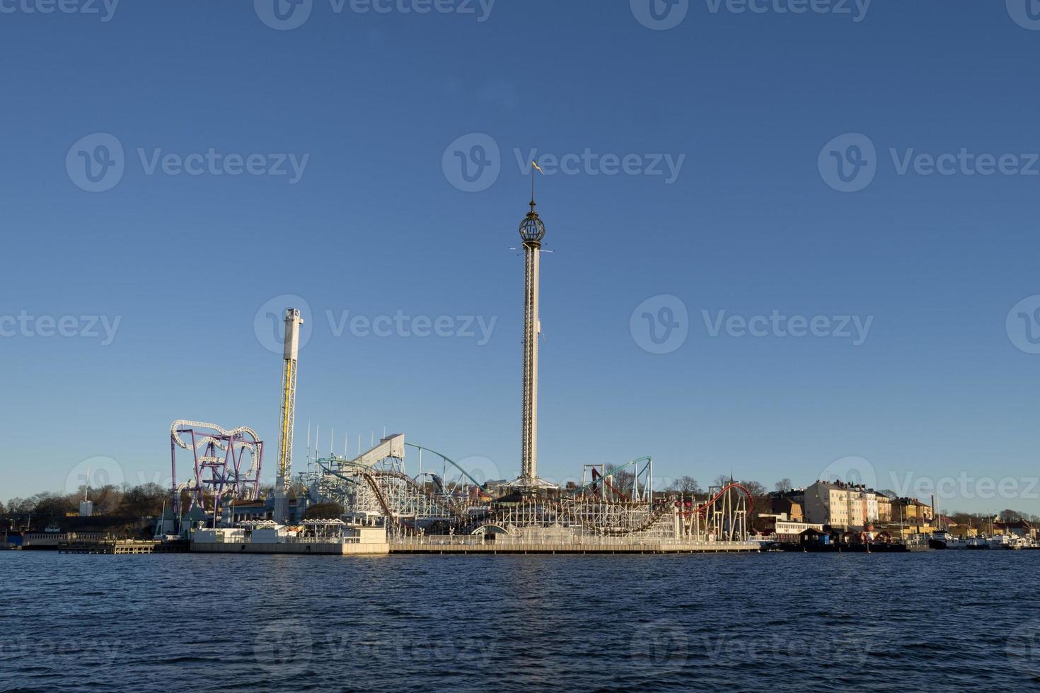 skansen stockholm luna park rollercoaster photo