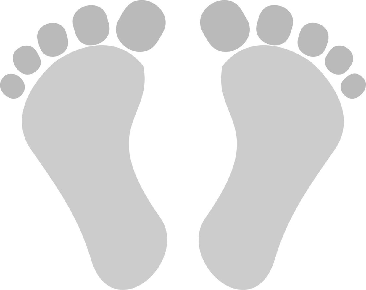 Digital Footprint Vector Icon