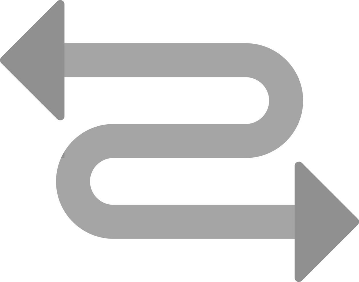 Zigzag Arrow Vector Icon