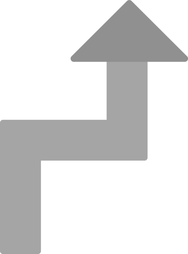 Zigzag Arrow Vector Icon