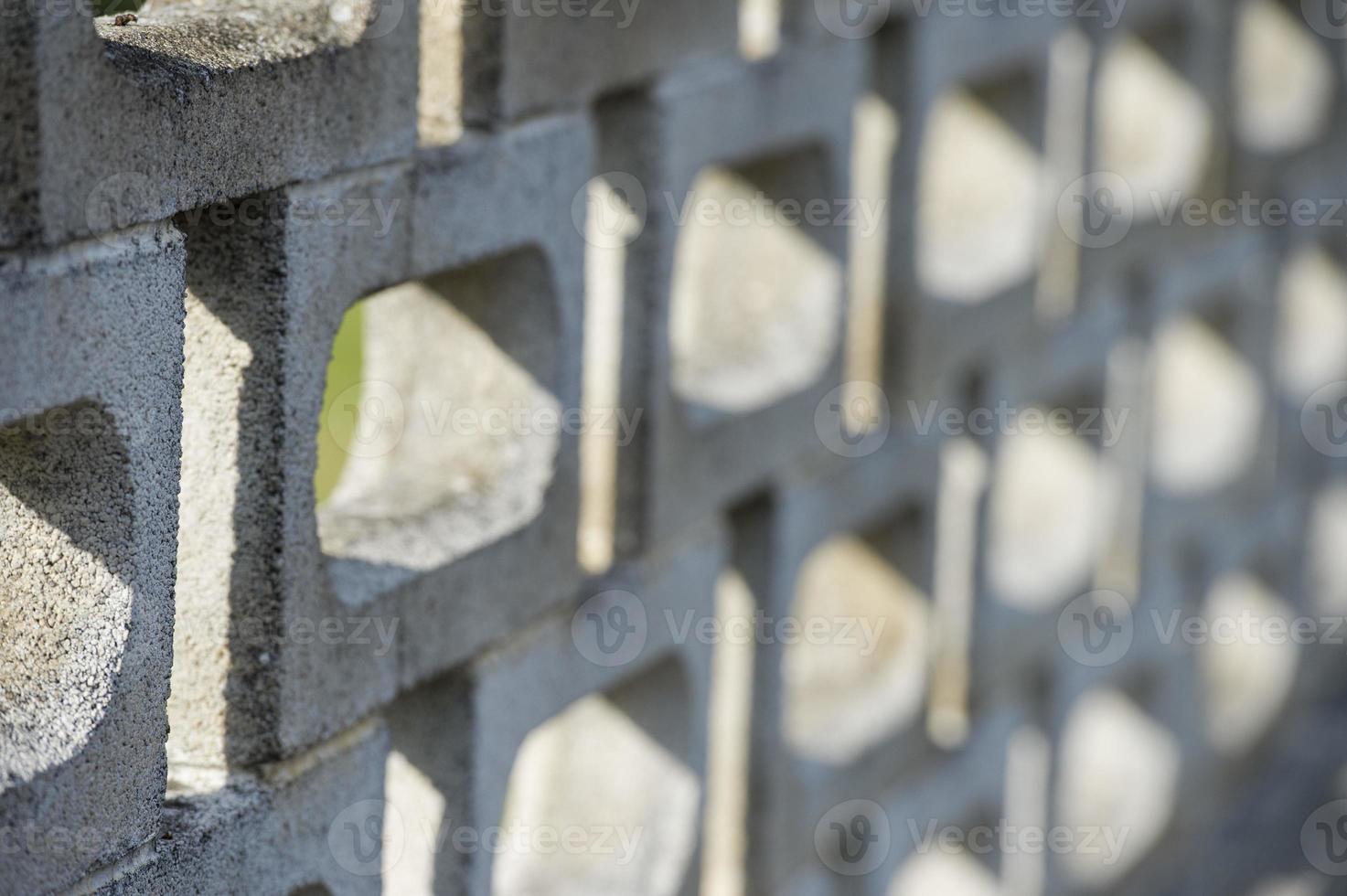 perforated bricks wall photo