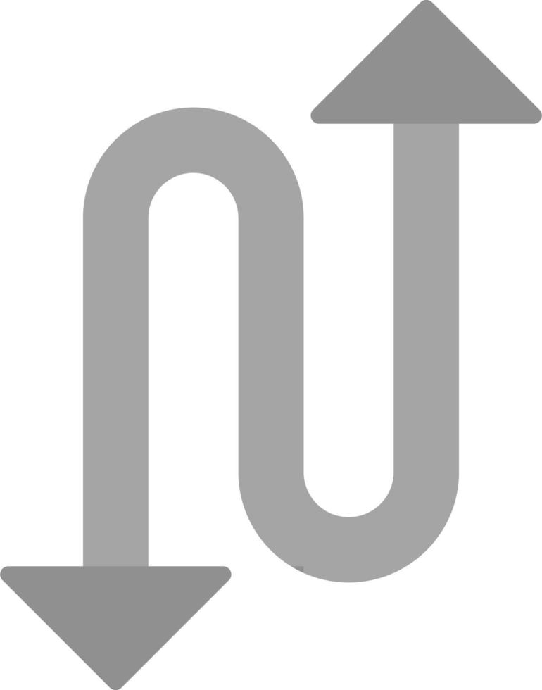 Zigzag Arrow Vector Icon