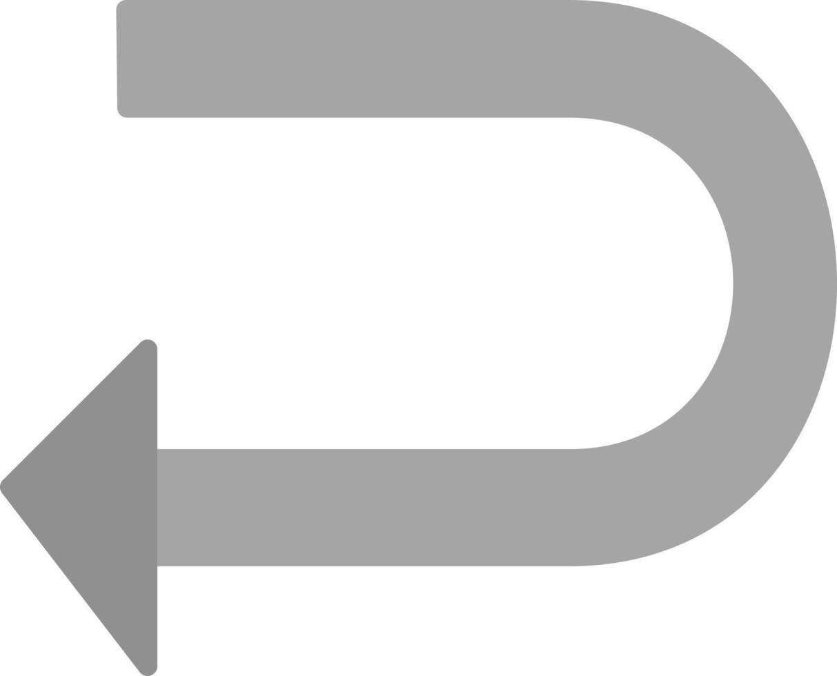 U Turn Vector Icon